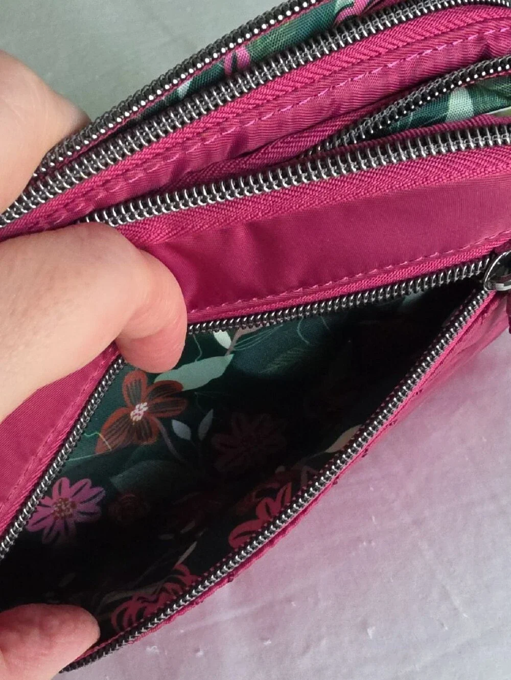 lug Raspberry Quilted Cosmetic Crossbody Super Coupe